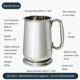 Part Satin Howard Tankard