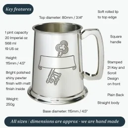 21 Key Stamp Tankard