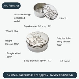 Acanthus Small Trinket Box