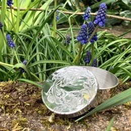Acanthus Small Pewter Trinket Box