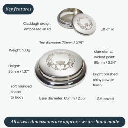 Claddagh Georgian Trinket Box