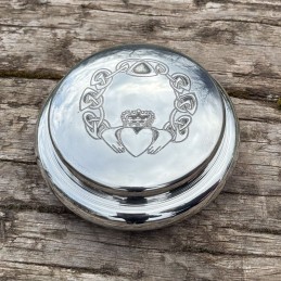 Claddagh Georgian Pewter Trinket Box