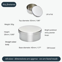 Plain Small Trinket Box