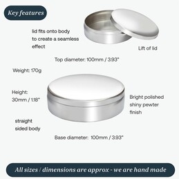 Round Large Trinket Box