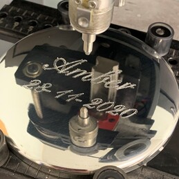 Round Large Pewter Trinket Box