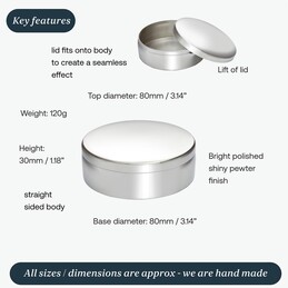 Round Medium Trinket Box