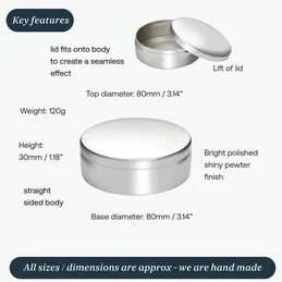 Round Medium Trinket Box