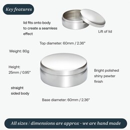 Round Small Trinket Box