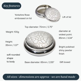 Yorkshire Rose Trinket Box