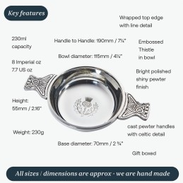 Thistle Quaich Large