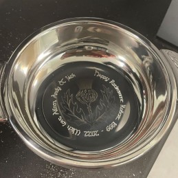 Thistle Pewter Quaich Large