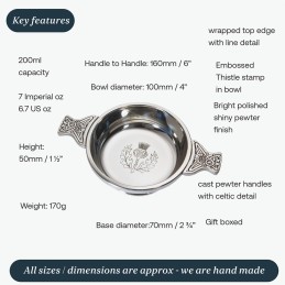 Thistle Quaich Medium