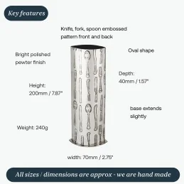 Knife Fork & Spoon Vase Medium