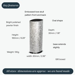 Love Skull Bud Vase