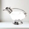 Pewter & Glass Duck Decanter