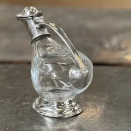 Pewter & Glass Duck Decanter