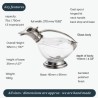 Pewter & Glass Duck Decanter
