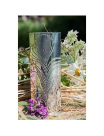 Peacock Pewter Bud Vase