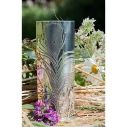 Peacock Pewter Bud Vase
