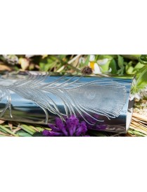 Peacock Pewter Bud Vase