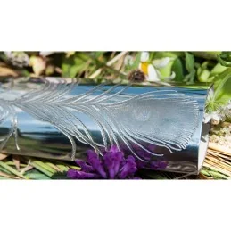 Peacock Pewter Bud Vase