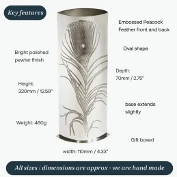 Peacock Vase Large