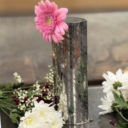 Peacock Pewter Vase Medium