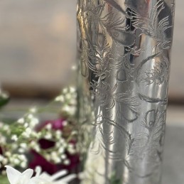 Peacock Pewter Vase Medium