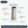 Tree of Life Pewter Bud Vase