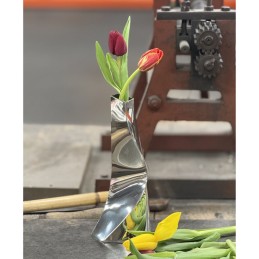 Twist Pewter Vase Medium