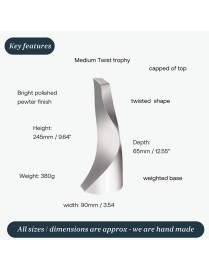 Twist Pewter Trophy Medium