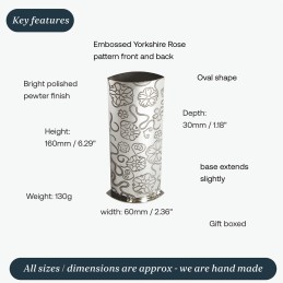Yorkshire Rose Bud Vase