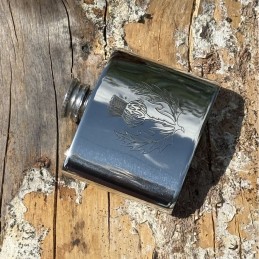 Thistle Pewter Kidney Flask 2oz