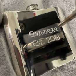 Celtic Gold Pewter Kidney Hip Flask