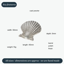 Baby Scallop Shell Ornament