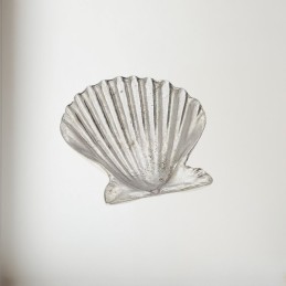 Baby Scallop Pewter Shell Ornament