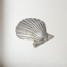 Baby Scallop Pewter Shell Ornament