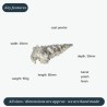 Ceritch Pewter Shell Ornament (L)