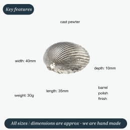 Cockle Shell Ornament (L)