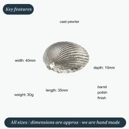 Cockle Shell Ornament (L)
