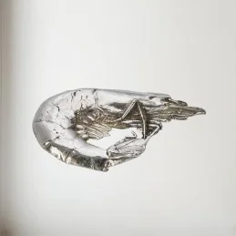 Crevette Pewter Shell Ornament