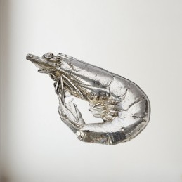 Crevette Pewter Shell Ornament