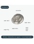 Flat Spiral Pewter Shell Ornament (L)