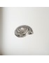 Flat Spiral Pewter Shell Ornament (L)