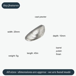 Mussel Shell Ornament