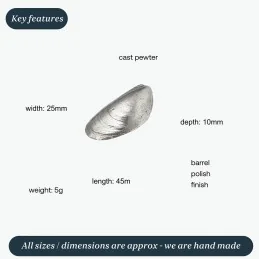 Mussel Shell Ornament