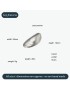 Mussel Pewter Shell Ornament
