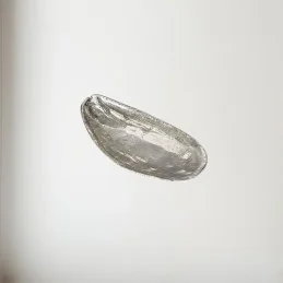 Mussel Pewter Shell Ornament