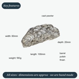 Oyster Shell Back Ornament