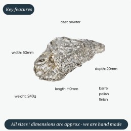 Oyster shell Front Ornament